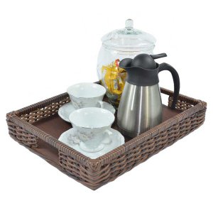 Bandeja c/ Alça 40x30x06cm Argila