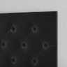 Painel Acolchoado Cabeceira Cama Box Casal 1,4 Quarto Moderno Paris Capitone - Preto Suede - 3