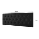 Ver imagem 4 de Cabeceira Estofada Painel Cama Box Casal Queen 1,60 Paris com Captonê - Preto Suede - RPM Móveis