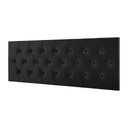 Ver imagem 1 de Cabeceira Estofada Painel Cama Box Casal Queen 1,60 Paris com Captonê - Preto Suede - RPM Móveis