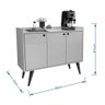 Aparador Buffet Retrô 3 Portas Wood Prime - Off White - 2
