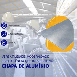 Chapa de Alumínio Liso Esp. 0,50mm ( Peça ) Total Isolamentos - 4