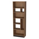 Ver imagem 1 de Estante Multiuso 4 Prateleiras 180x60 B38 Mell Preto Novam