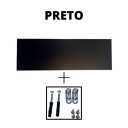 Ver imagem 3 de Kit 3 Prateleiras 100% MDF cor PRETA 30x10x1,5cm + Suporte de instalação
