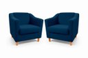 Ver imagem 1 de Kit com 2 Poltronas Reforçada e Confortável Tilla Linho