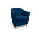 Ver imagem 3 de Kit com 2 Poltronas Reforçada e Confortável Tilla Linho