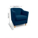 Ver imagem 5 de Kit com 2 Poltronas Reforçada e Confortável Tilla Linho