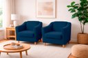 Ver imagem 6 de Kit com 2 Poltronas Reforçada e Confortável Tilla Linho