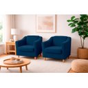 Ver imagem 6 de Kit com 2 Poltronas Reforçada e Confortável Tilla Linho