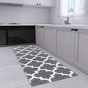 Ver imagem 2 de Passadeira Tapete Corredor Cozinha Rústico Moderno Antiderrapante  2,00 x 0,45 Decorativo Cinza