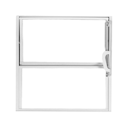 Janela de Alumínio Basculante 50x50cm com 1 Bascula e Vidro Mini Boreal Soft MGM Branco - 2