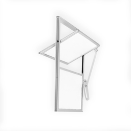 Janela de Alumínio Basculante 50x50cm com 1 Bascula e Vidro Mini Boreal Soft MGM Branco - 3