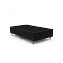 Ver imagem 1 de Base Cama Box Solteiro Reforçada 88x188x40cm Preto Madeira Maciça Eucalipto Suporta até 120kg