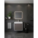 Ver imagem 1 de Gabinete Armário para Banheiro 40cm Mdf com Cuba - Veneto Gianduia