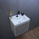 Ver imagem 6 de Gabinete Armário para Banheiro 40cm Mdf com Cuba - Veneto Gianduia
