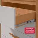 Ver mais imagens de Cômoda Essenza 4 Gavetas MDP Puxador Softfeel Amêndoa-Off White Móveis Lopas