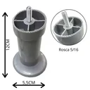 Ver imagem 2 de Kit Pés para Cama Box com 14 Unidades Cinza Altura de 13 Cm