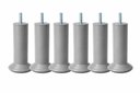Ver imagem 1 de Kit Pés para Cama Box com 14 Unidades Cinza Altura de 13 Cm