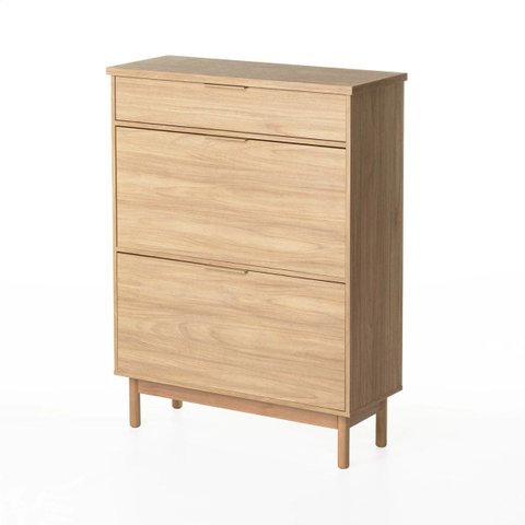 Sapateira Kaki 2 Portas 1 Gaveta 120 Cm X 88 Cm X 35 Cm Tauari