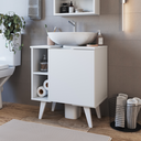 Ver imagem 4 de Gabinete de Coluna para Banheiro Slim 1 Porta B86 Emovell:branco