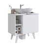 Gabinete de Coluna para Banheiro Slim 1 Porta B86 Emovell:branco - 1