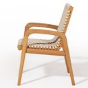 Ver imagem 5 de Kit 02 Cadeiras para Sala de Jantar Varanda Gourmet com Braço Trammare C07 Corda Náutica Areia -