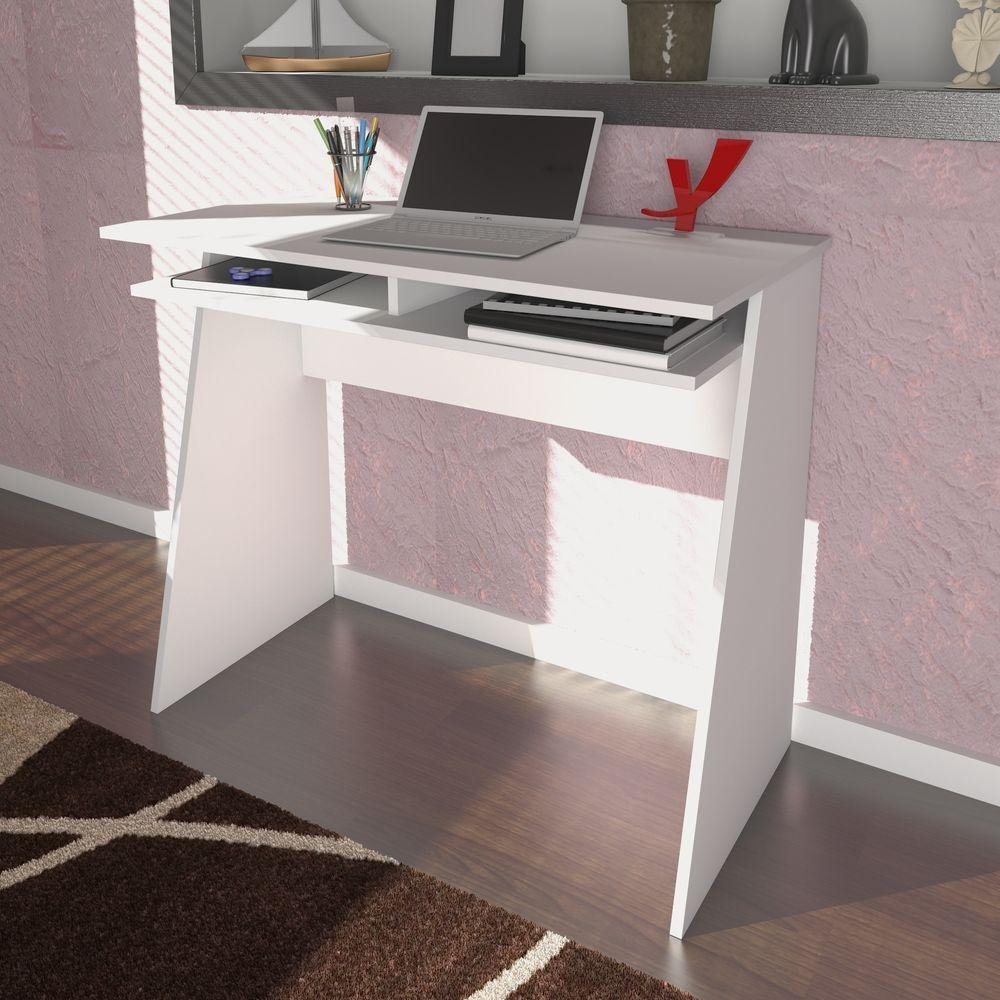 Mesa Escrivaninha Kiev Branco | MadeiraMadeira