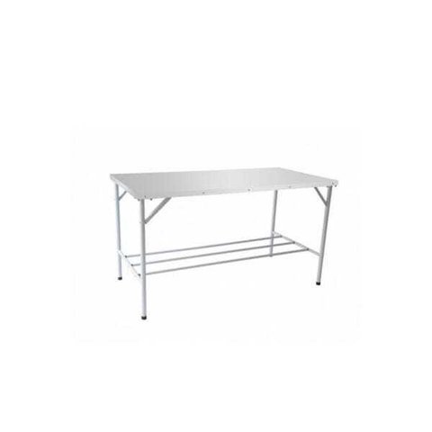 Bancada de Apoio Tampo Inox 1900 - Branco - 1900X900X900
