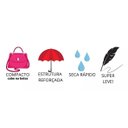 Ver imagem 5 de Guarda Chuva Voyagem Abre e Fecha Automático Fibra Rosa