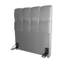 Ver imagem 7 de Cabeceira Cama Box Solteiro 98cm Suede Velut Cinza - King House
