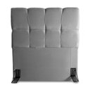 Ver imagem 4 de Cabeceira Cama Box Solteiro 98cm Suede Velut Cinza - King House