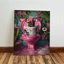 Ver imagem 7 de Kit 3 Quadro Decorativo Cachorros Banheiro Lavabo Toalete Qualidade Premium Moderno 28x20cm