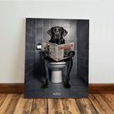 Ver imagem 5 de Kit 3 Quadro Decorativo Cachorros Banheiro Lavabo Toalete Qualidade Premium Moderno 28x20cm