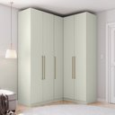 Ver imagem 1 de Guarda Roupa Modulado de Canto 5 Portas 3 Gavetas Bellagio Casa 812