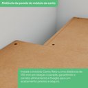Ver imagem 7 de Guarda Roupa Modulado de Canto 5 Portas 3 Gavetas Bellagio Casa 812
