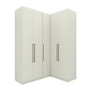 Ver imagem 2 de Guarda Roupa Modulado de Canto 5 Portas 3 Gavetas Bellagio Casa 812