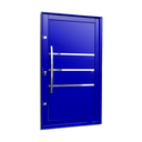 Ver imagem 1 de Porta Pivotante Alumínio Lambril Evolution c/Pux.Esq. Elite Azul 216x100 Brimak