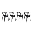 Ver imagem 1 de Kit Allegra Or Design - 4 Cadeiras Pretas