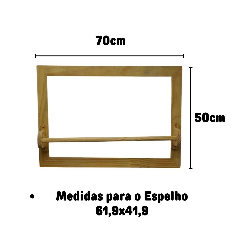 Moldura para Espelho com Barra Quarto Montessoriano - 2