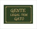 Ver imagem 1 de Tapete Capacho Gente Legal Tem Gato