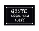 Ver imagem 4 de Tapete Capacho Gente Legal Tem Gato