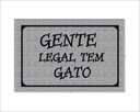 Ver imagem 2 de Tapete Capacho Gente Legal Tem Gato
