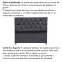 Ver imagem 5 de Cabeceira Estofada Cama Box Queen Size 160 Cm Suede Paris Cinza Escuro