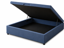 Ver imagem 1 de Cama Box Baú Casal com Encaixe para Colchão e Puxador Embutido:Azul
