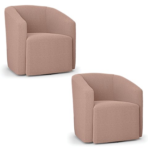 Poltrona Decorativa Orgânica Kit 2 Stella Max Bouclê D03 - D’Rossi