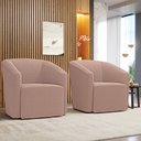 Ver imagem 2 de Poltrona Decorativa Orgânica Kit 2 Stella Max Bouclê D03 - D’Rossi