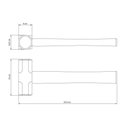 Ver mais imagens de Marreta Oitavada 1000 G Tramontina Basic com Cabo de Madeira Tramontina