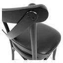 Ver imagem 2 de Kit 8 Cadeiras Madeira Sala De Jantar Cozinha Gourmet Luxo Preta Maeve Móveis Beline Preto
