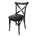 Ver imagem 1 de Kit 8 Cadeiras Madeira Sala De Jantar Cozinha Gourmet Luxo Preta Maeve Móveis Beline Preto