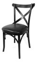 Ver imagem 1 de Kit 8 Cadeiras Madeira Sala De Jantar Cozinha Gourmet Luxo Preta Maeve Móveis Beline Preto